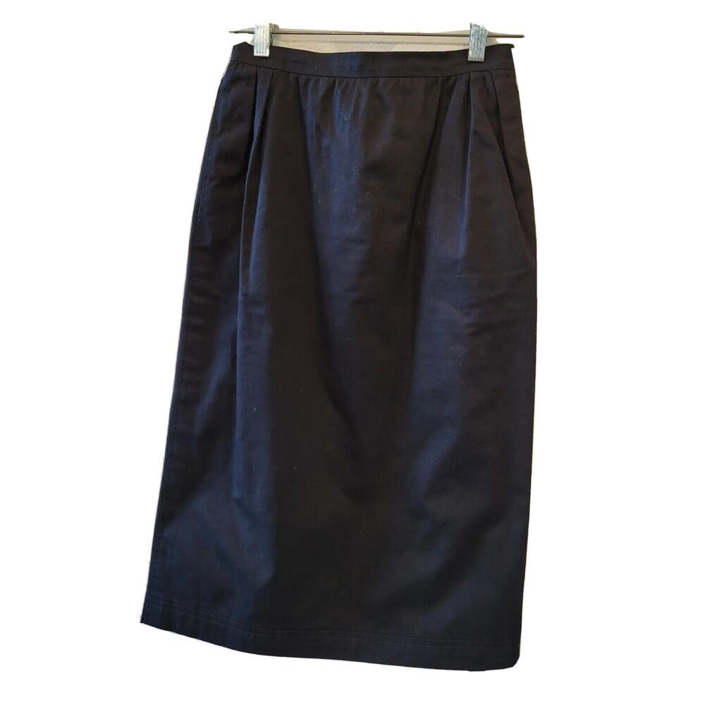 Emmanuel Ungaro Parallel Paris, Long Black Skirt Vintage Sz 0 Pockets
